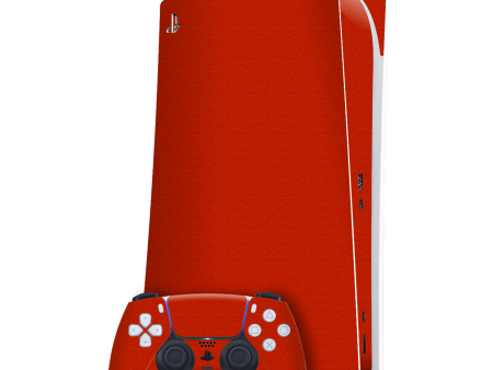 PlayStation 5 (PS5) DIGITAL EDITION LUXURIA Red Cherry Juice Matt Textured Skin Online Hot Sale