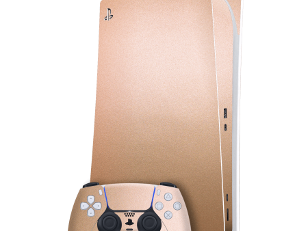 PlayStation 5 (PS5) DIGITAL EDITION LUXURIA Rose Gold Metallic Skin Discount