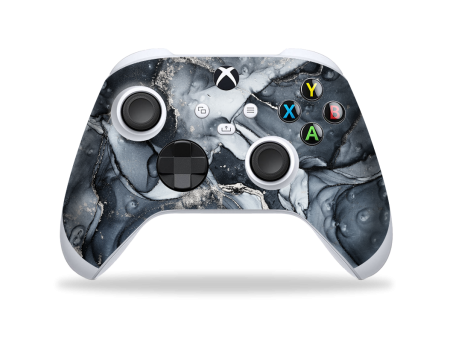 XBOX Series X CONTROLLER Skin - SIGNATURE Cloudy Silver Dust For Discount