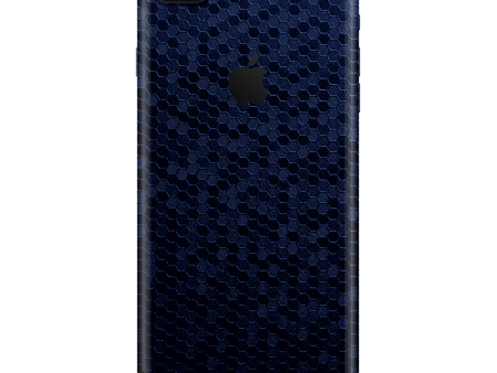 iPhone 8 PLUS LUXURIA Navy Blue HONEYCOMB 3D TEXTURED Skin Online now