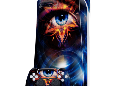 PlayStation 5 (PS5) DIGITAL EDITION SIGNATURE COSMIC EYE Skin Online now