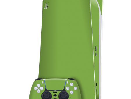 PlayStation 5 (PS5) DIGITAL EDITION LUXURIA Lime Green Textured Skin Online