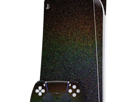 PlayStation 5 (PS5) DIGITAL EDITION GLOSSY GALACTIC RAINBOW Skin Cheap