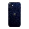 iPhone 11 LUXURIA Navy Blue HONEYCOMB 3D TEXTURED Skin Discount