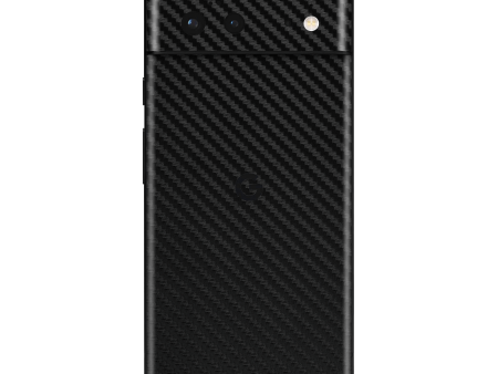 Google Pixel 6 3D Textured CARBON Fibre Skin - BLACK For Cheap