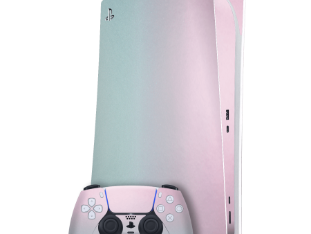 PlayStation 5 (PS5) DIGITAL EDITION CHAMELEON AMETHYST Matt Metallic Skin Fashion