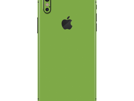 iPhone XS MAX LUXURIA Lime Green Textured Skin Online now