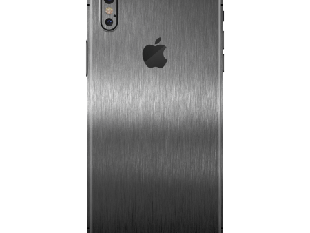 iPhone XS MAX BRUSHED TITANIUM Metallic Skin Supply