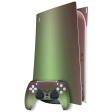 PlayStation 5 (PS5) DIGITAL EDITION CHAMELEON AVOCADO Matt Metallic Skin Hot on Sale