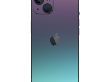 iPhone 15 Plus CHAMELEON TURQUOISE LAVENDER Matt Metallic Skin Supply