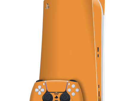 PlayStation 5 (PS5) DIGITAL EDITION LUXURIA Sunrise Orange Matt Textured Skin Discount