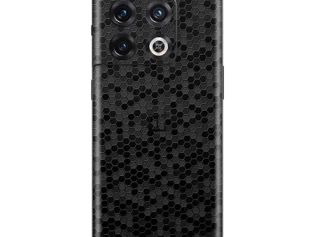 OnePlus 10 PRO LUXURIA 3D TEXTURED BLACK HONEYCOMB Skin For Cheap