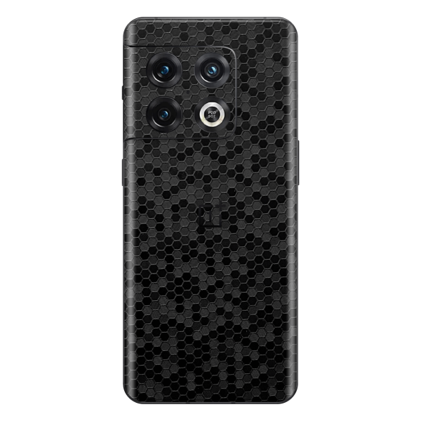 OnePlus 10 PRO LUXURIA 3D TEXTURED BLACK HONEYCOMB Skin For Cheap